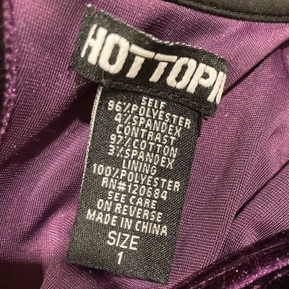 Wednesday Addams Purple Velvet Babydoll Dress Dark Academia Goth 90s Y2K Punk 1X - Picture 2 of 7